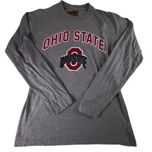 Ohio State University Buckeyes T-Shirt Mens L Large‎ Gray Big Ball Sports